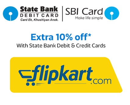 India Desire : Flipkart SBI Debit/Credit Cards Offer: Get 10% Off On Lifestyle & Fashion Products Via SBI Cards [24th-26th June]